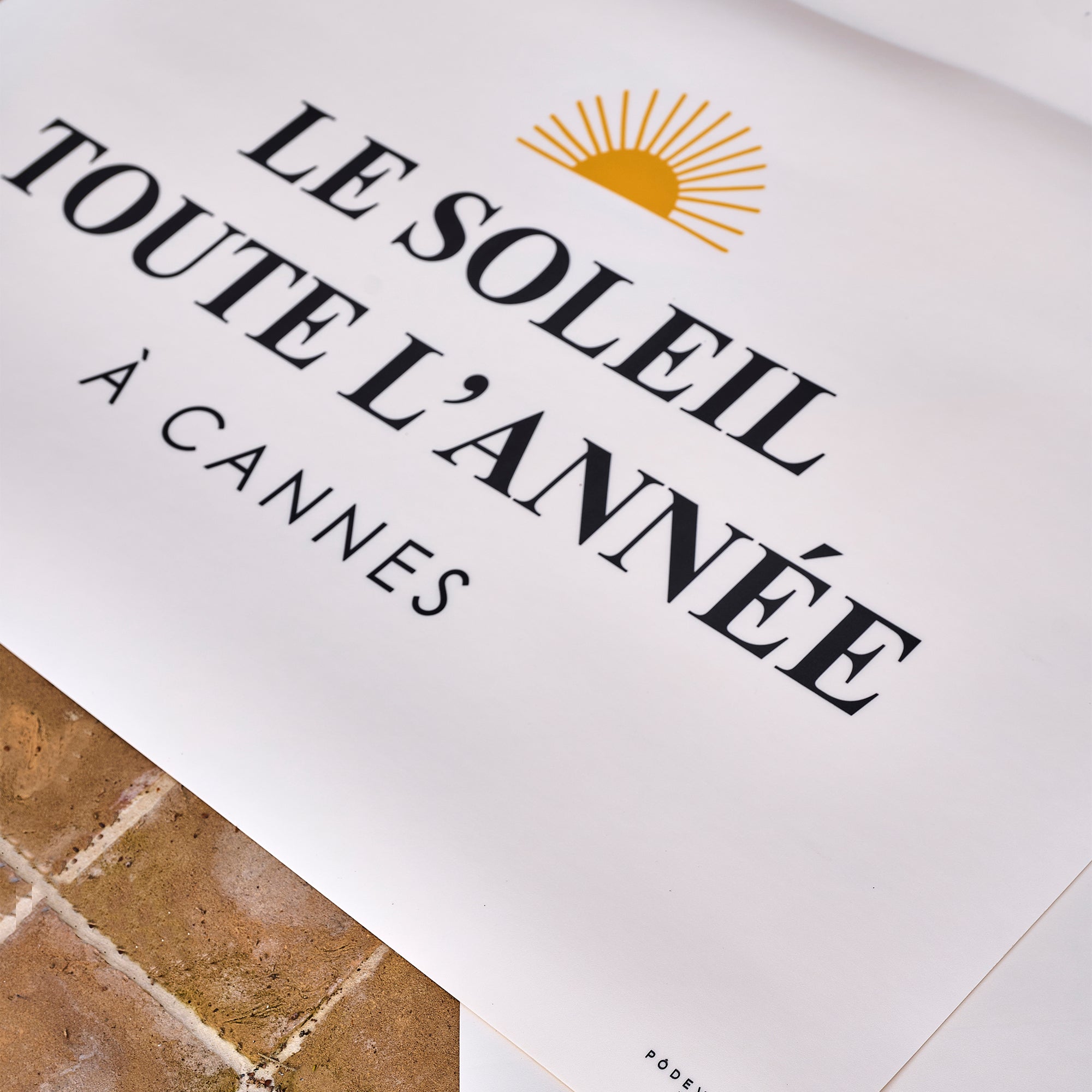 Set de table vinyle personnalisé Soleil