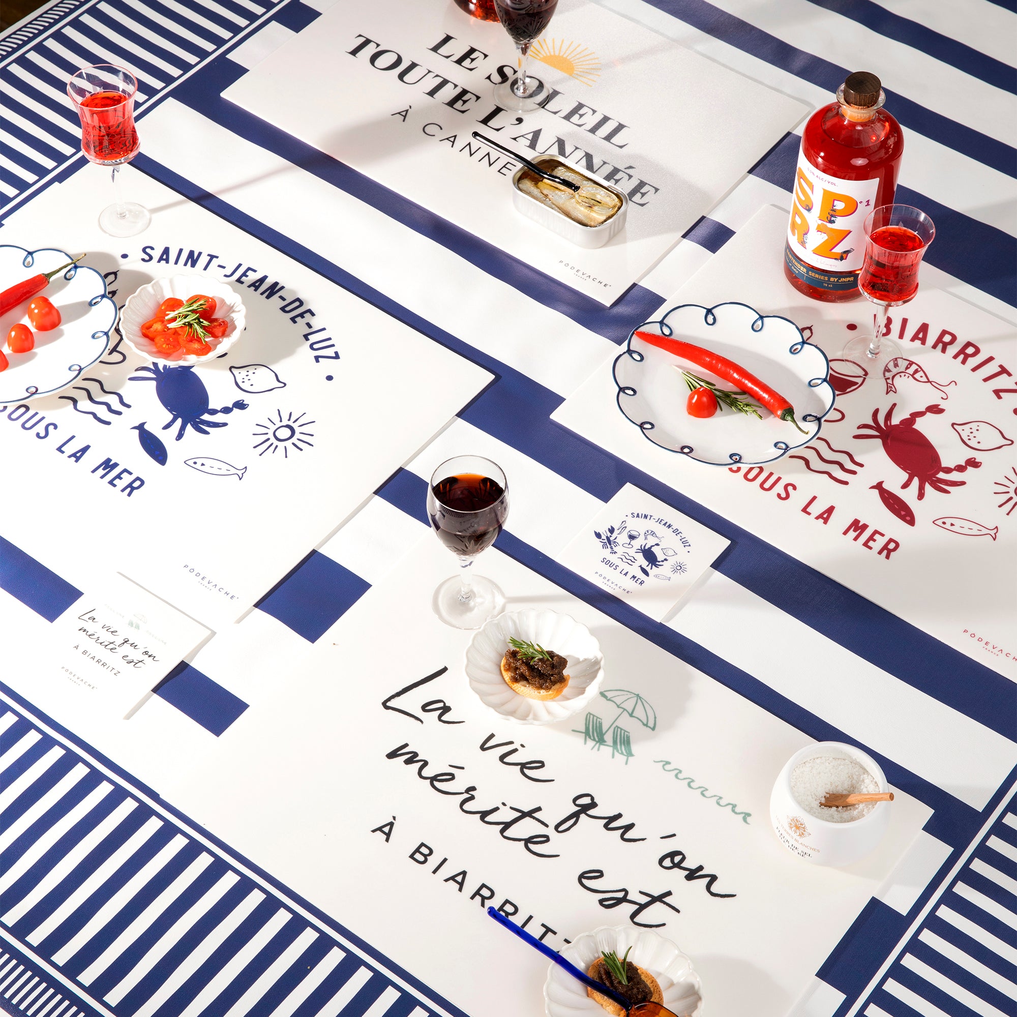 Set de table vinyle personnalisé Soleil