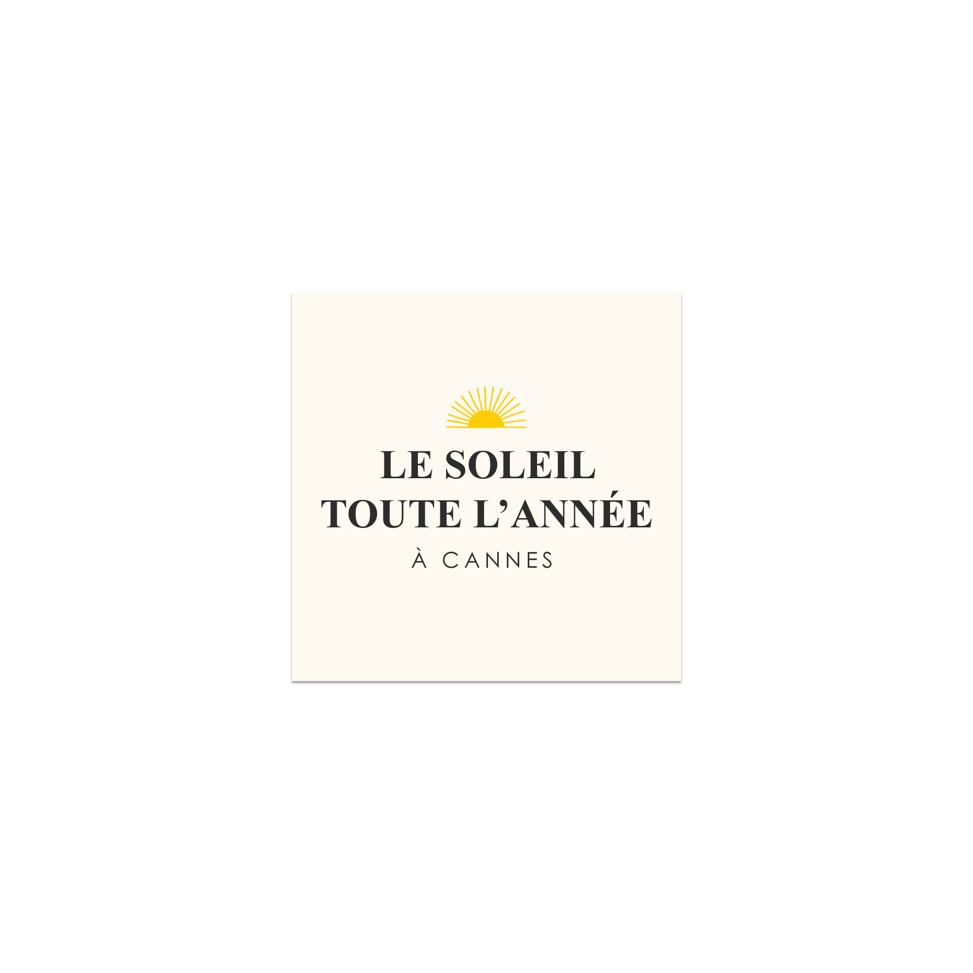 Lot De 6 Dessous De Verre Vinyle Personnalisés Soleil