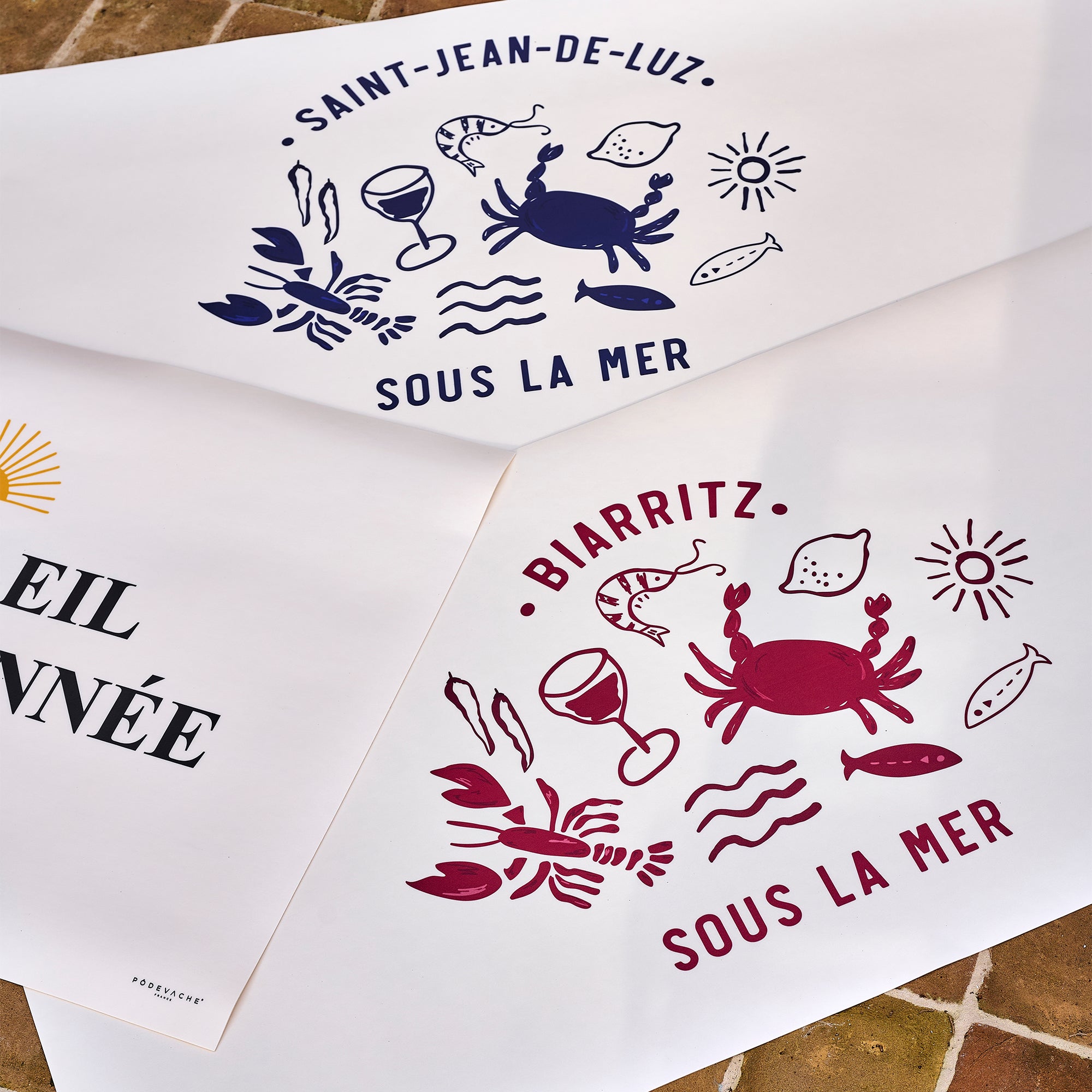 Set de table vinyle personnalisé Sous la Mer Rouge