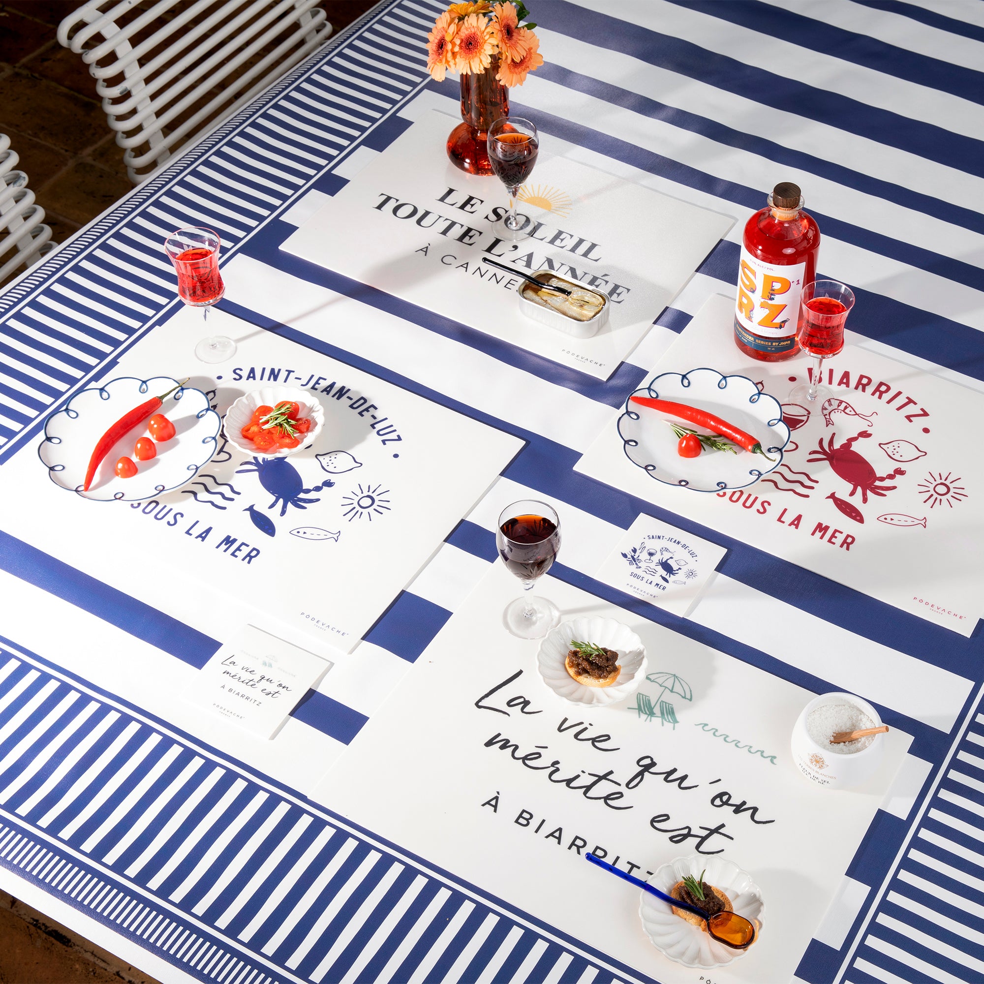 Set de table vinyle personnalisé Sous la Mer Rouge