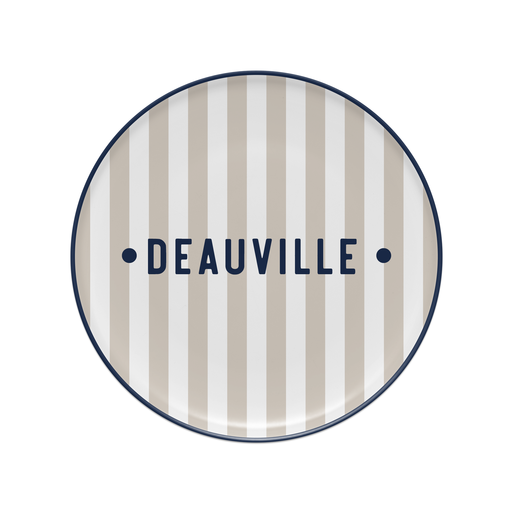 Set de table vinyle personnalisé Bagnard Light Beige Blue