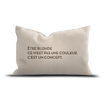 Coussin en velours rectangulaire — modèle Blonde