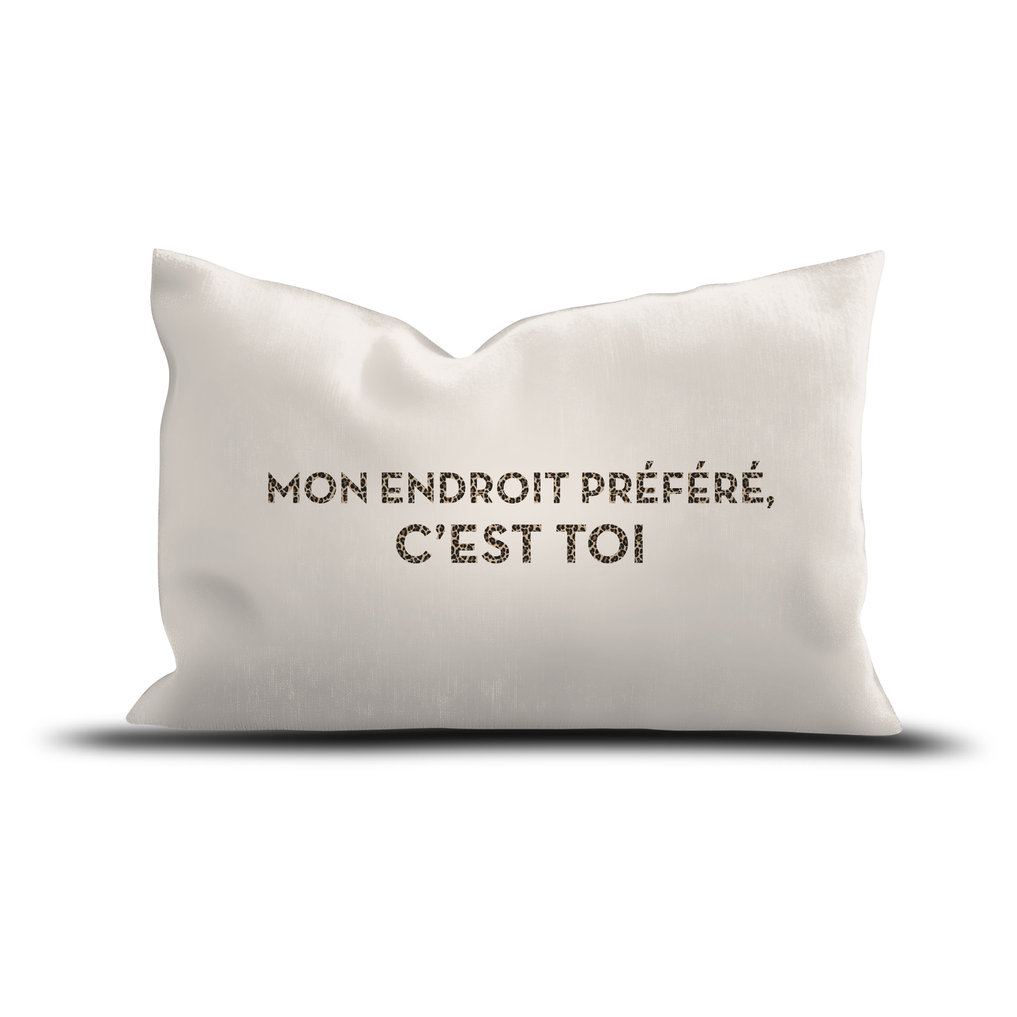 Coussin Velours Endroit Préféré