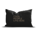 Coussin en velours rectangulaire — modèle Cool People