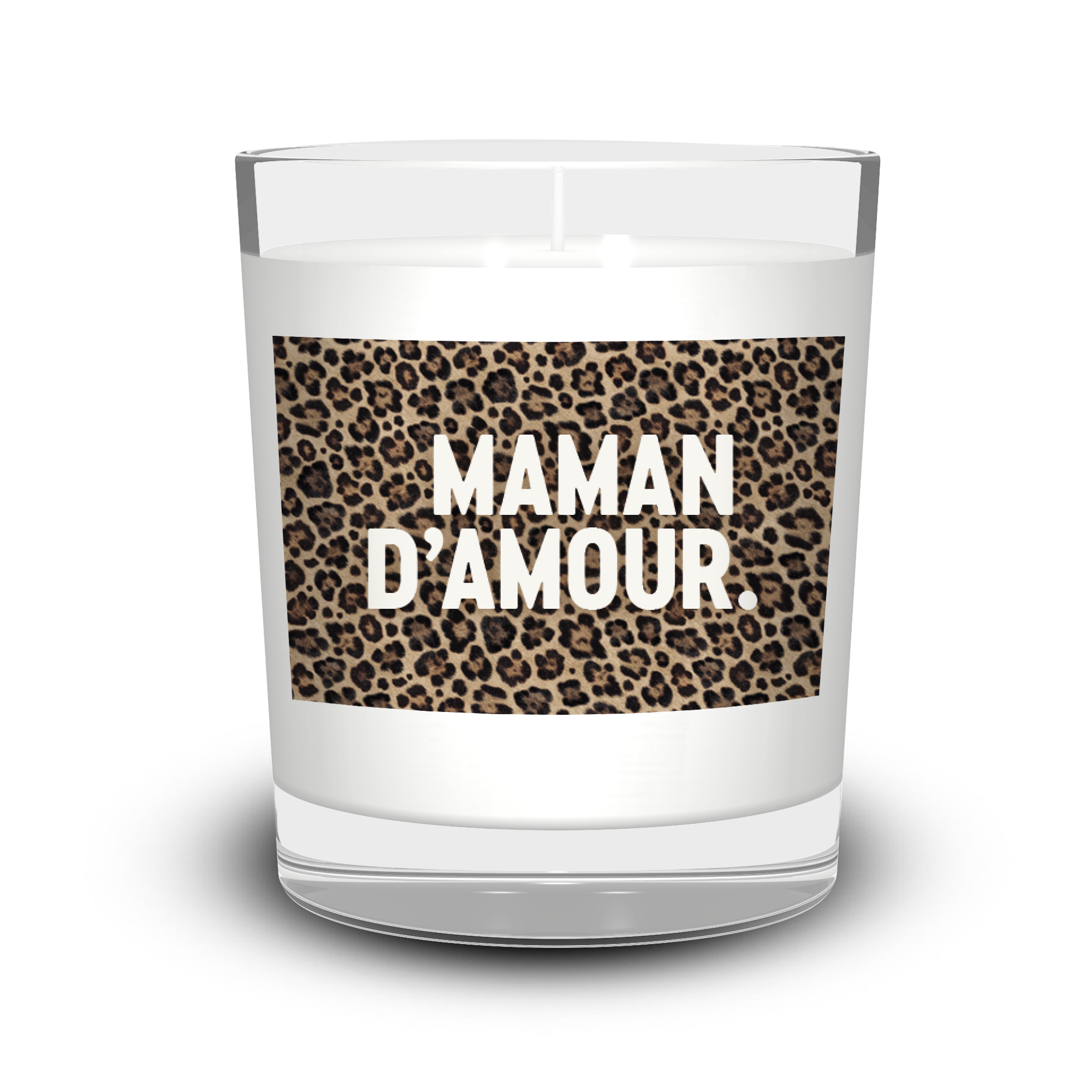 Bougie léopard Maman d'Amour