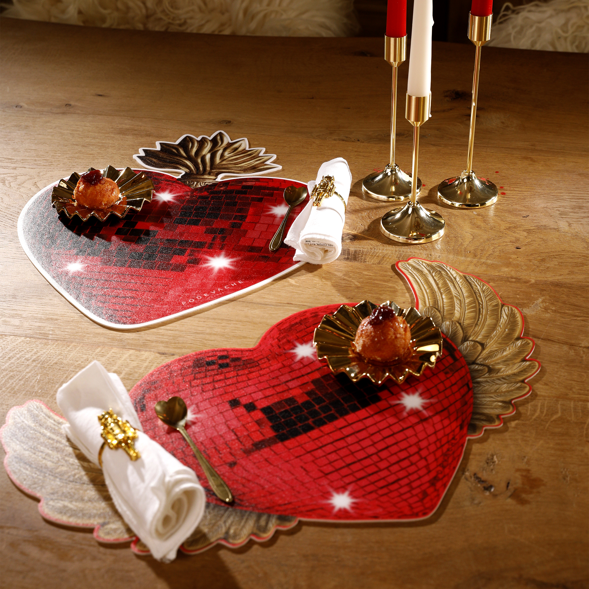 Gold Ex Voto vinyl placemat