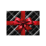 Set de table rectangulaire — modèle Grey Tartan, décor de Noël