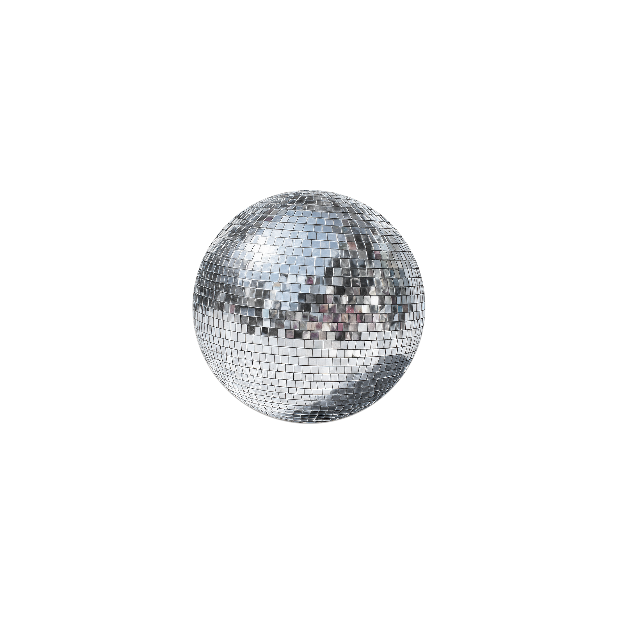 Lot de 6 dessous de verre vinyle Disco Ball
