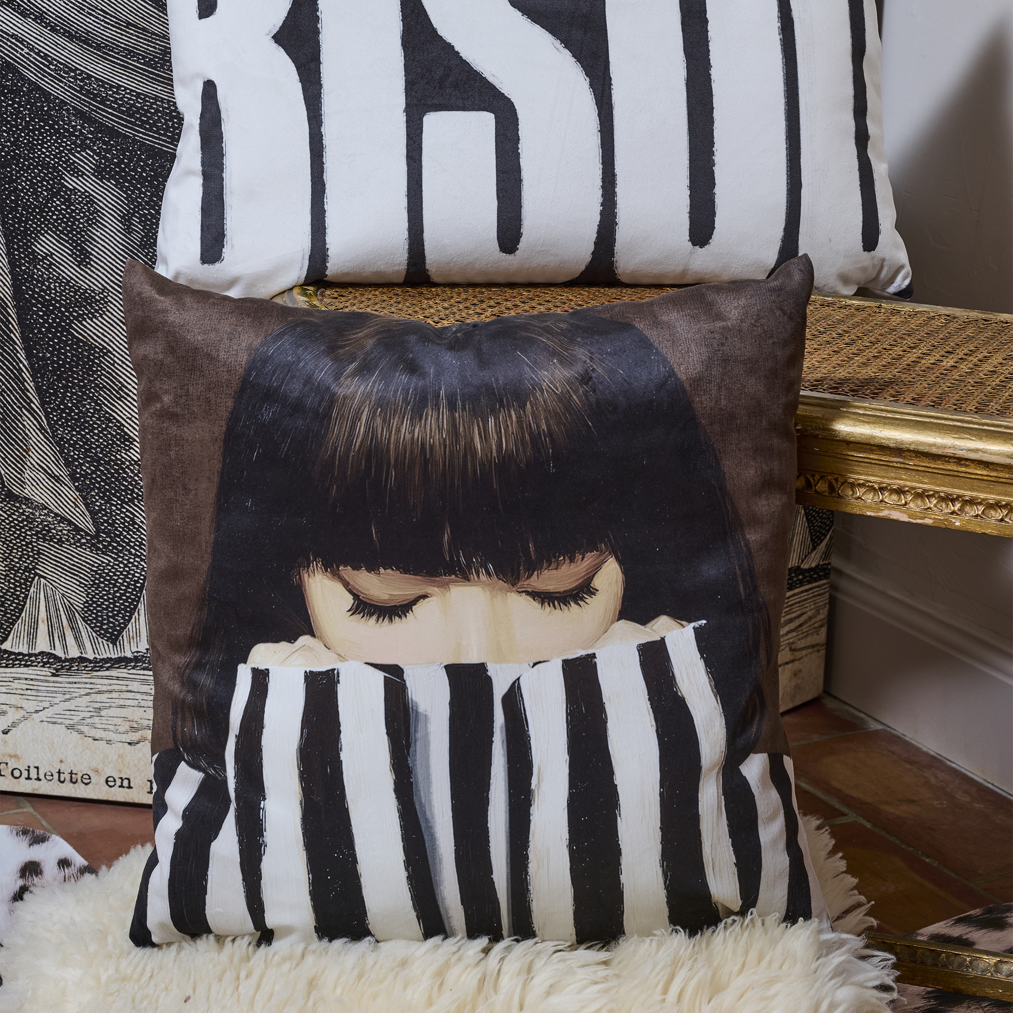 Coussin velours Quito