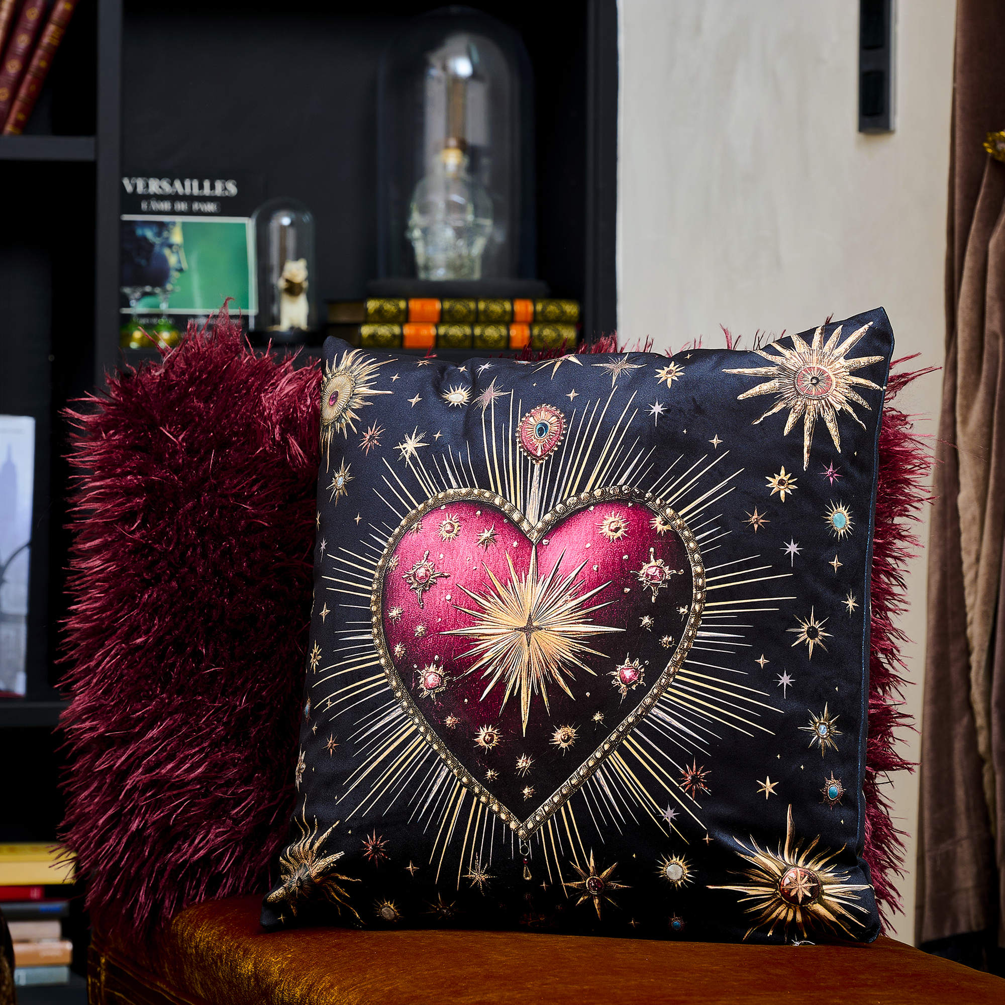 Coussin velours Corazon de Arequipa