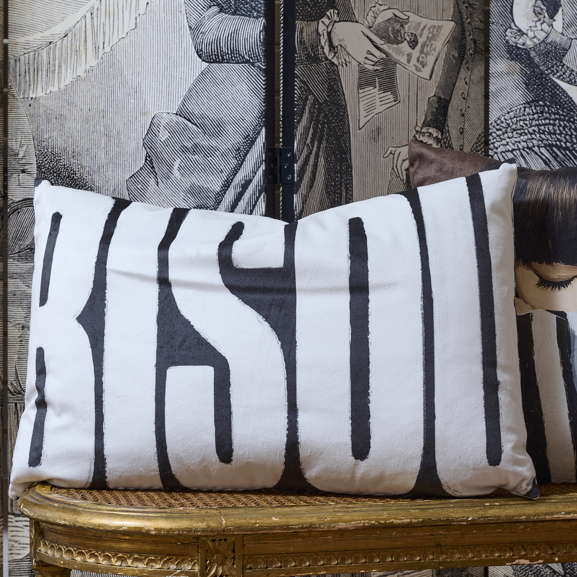 Coussin velours Besito