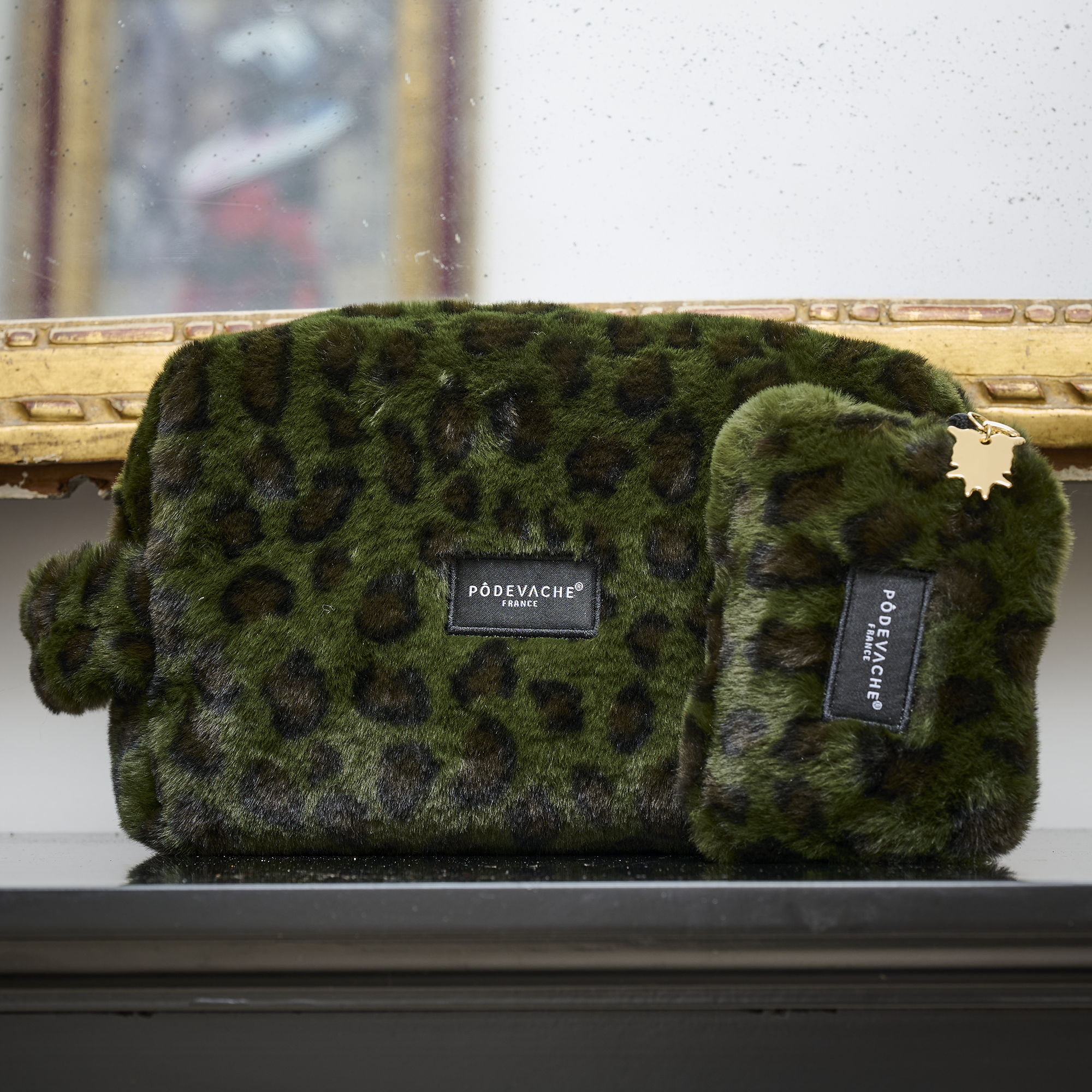 Porte-monnaie en fausse fourrure Felino