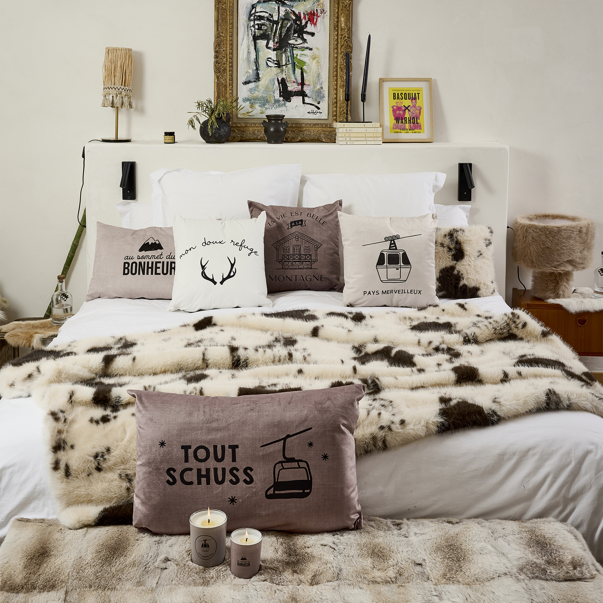 Plaid en fausse fourrure Inti Sauvage