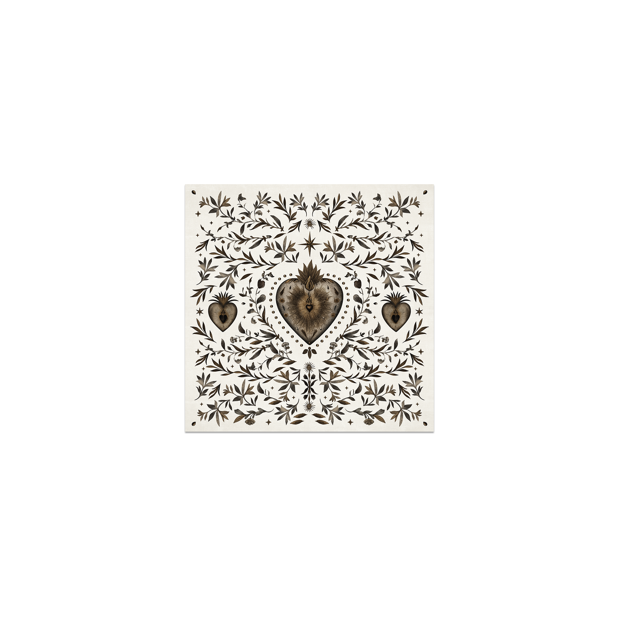Lot de 6 dessous de verre Vinyle Corazon de Cuenca