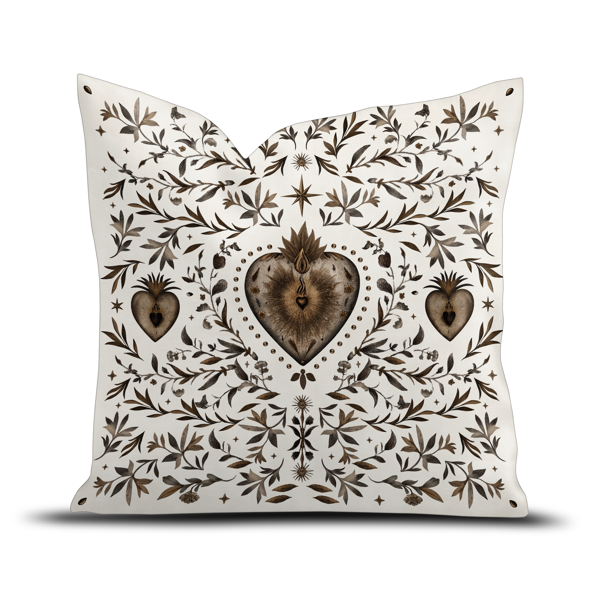 Coussin velours Corazon de Cuenca