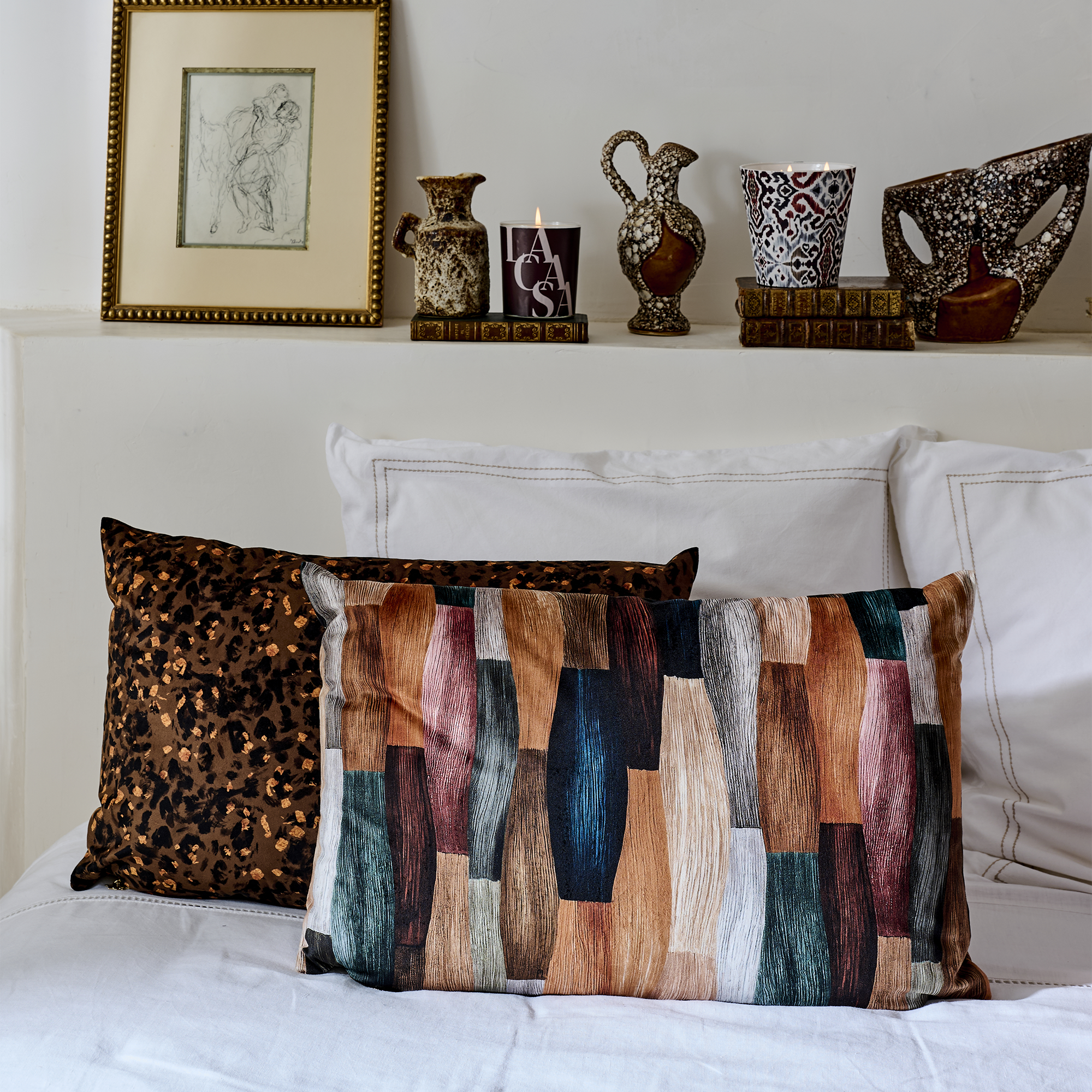 Coussin velours Feroz