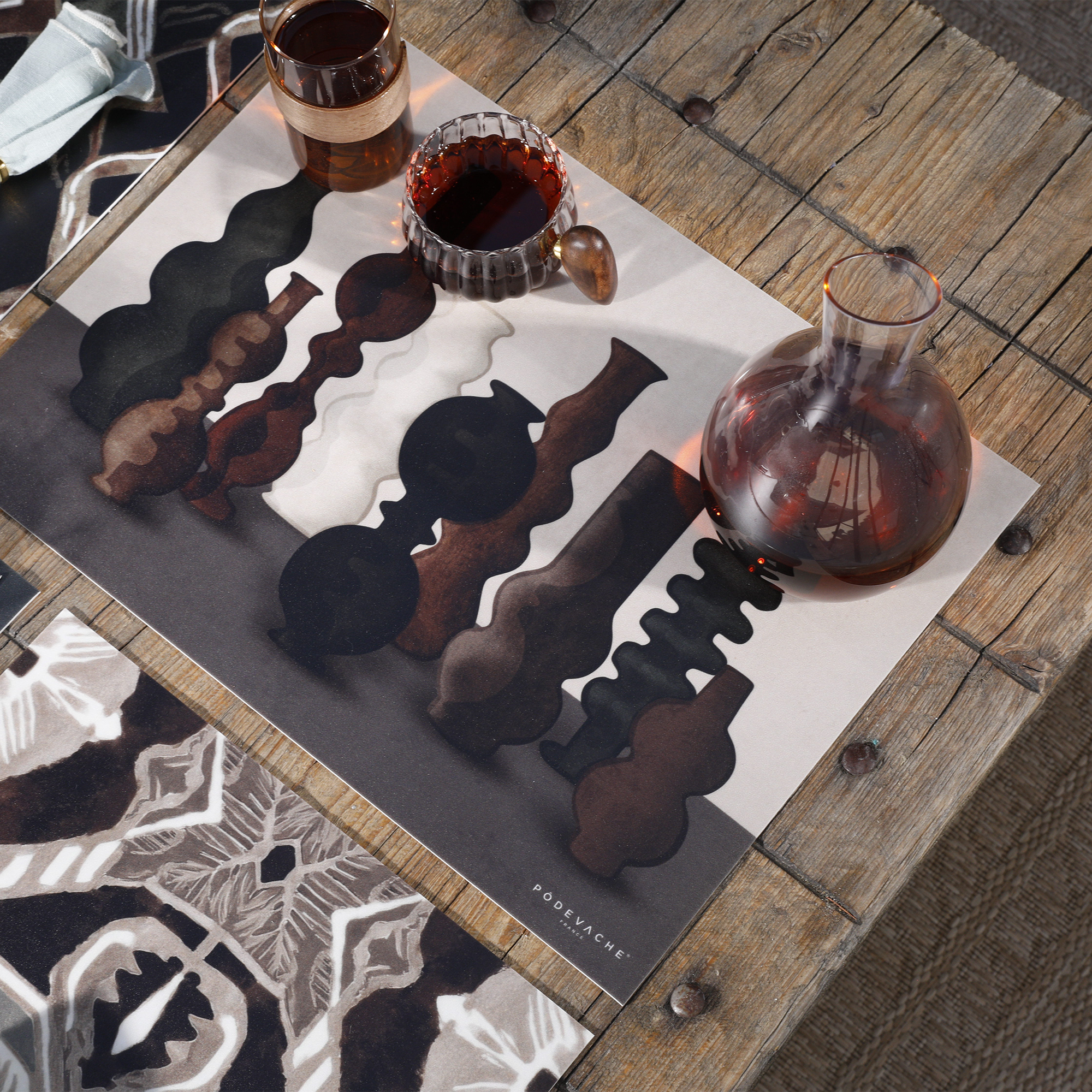 Set De Table Vinyle Jarron