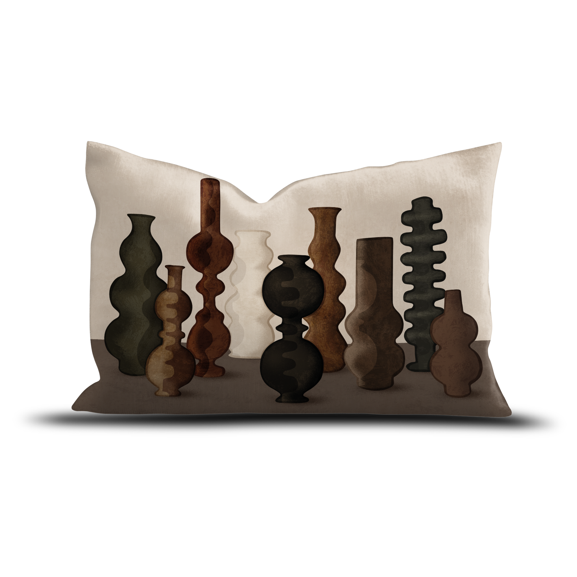 Coussin velours Jarron