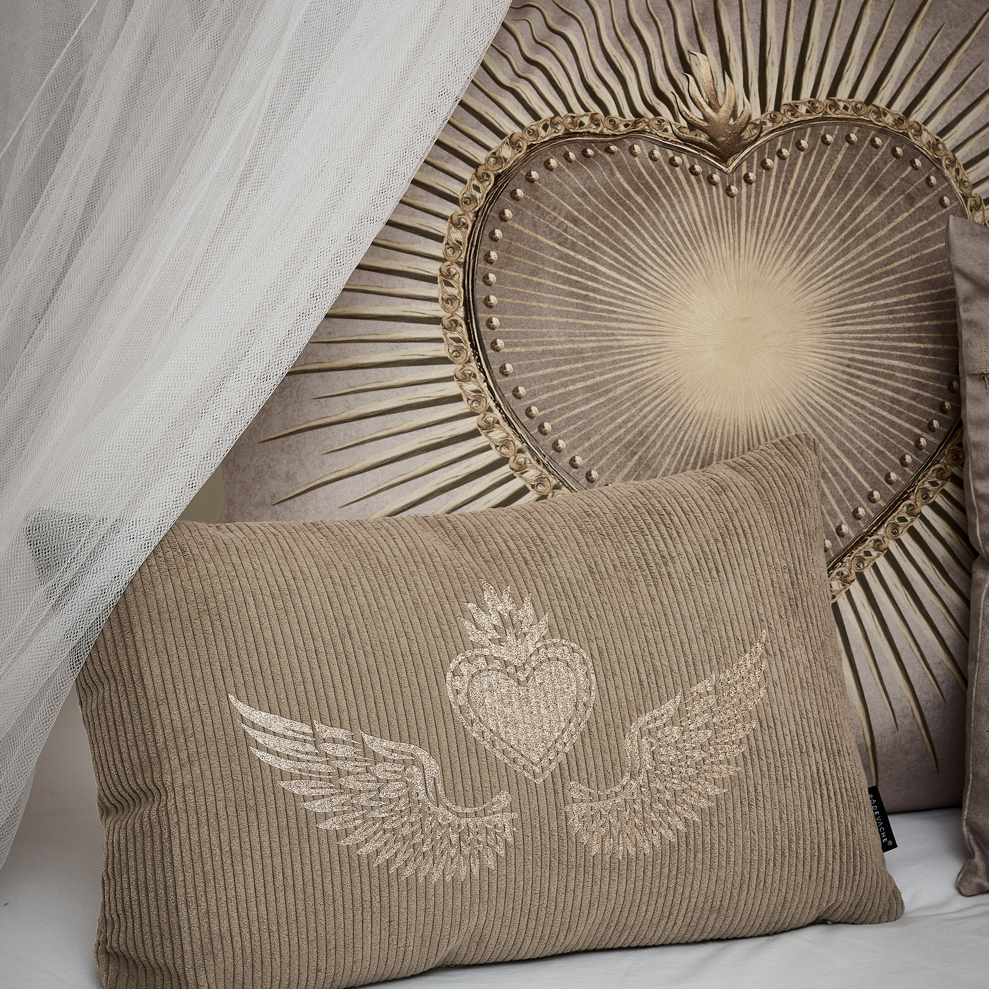 Coussin velours Corazon de San Jose