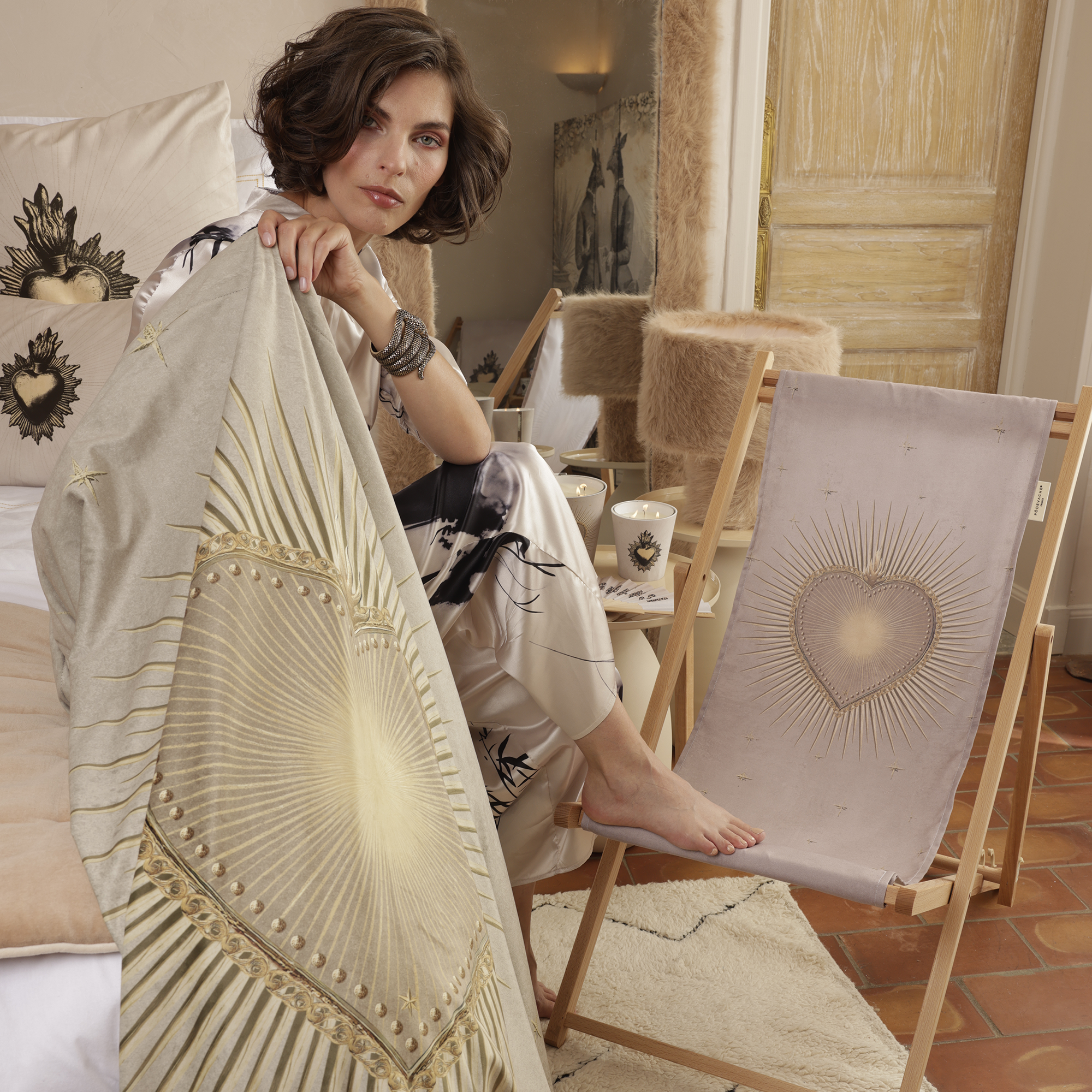 Plaid Velours Corazon de San Jose
