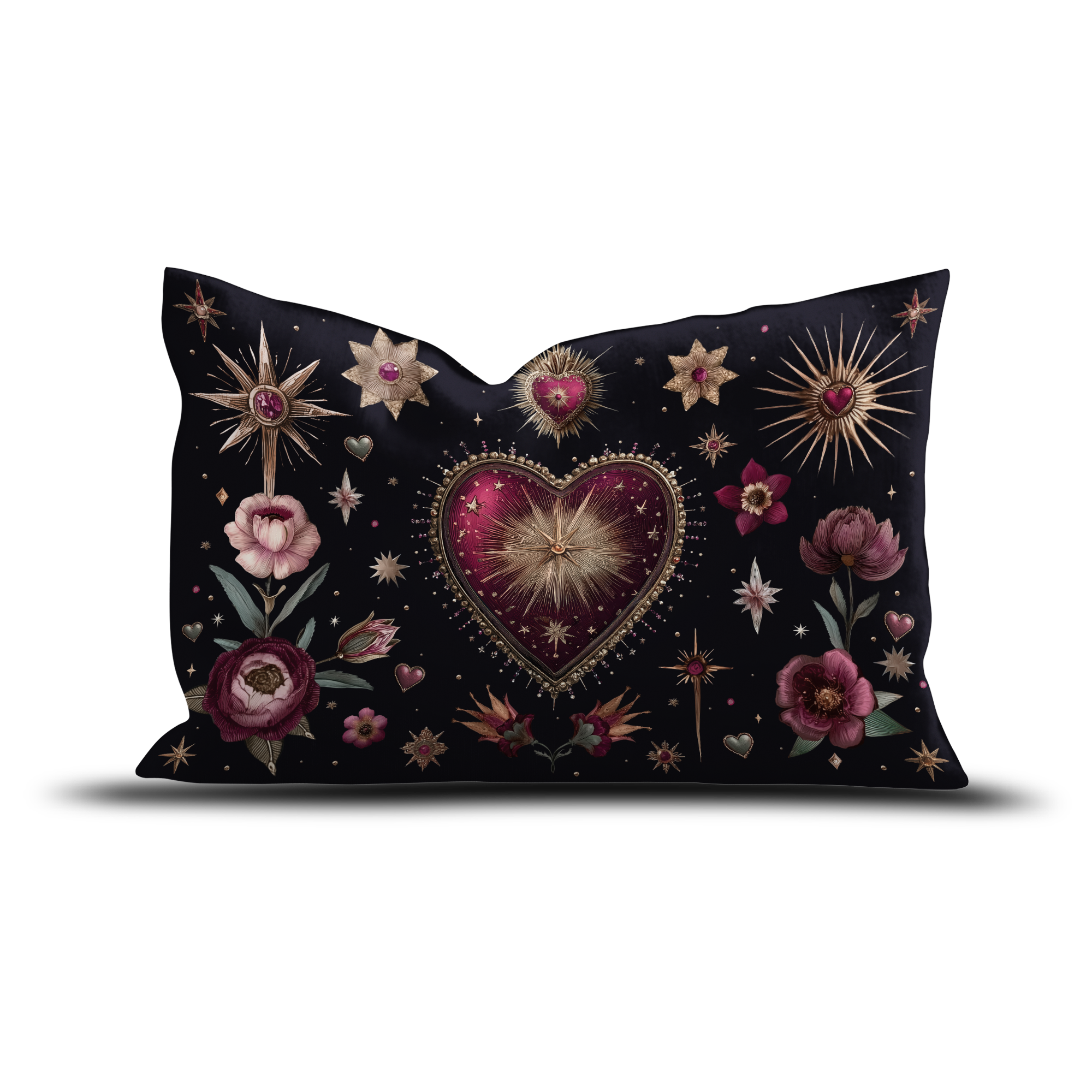 Coussin velours Corazon de Popayan