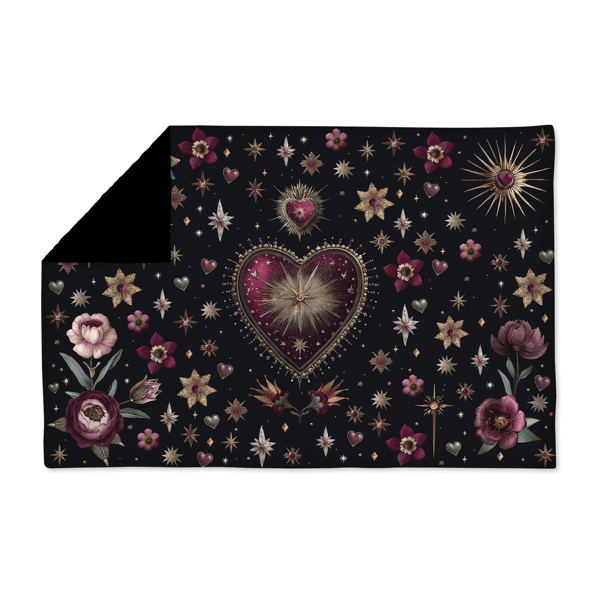 Plaid Velours Corazon de Popayan