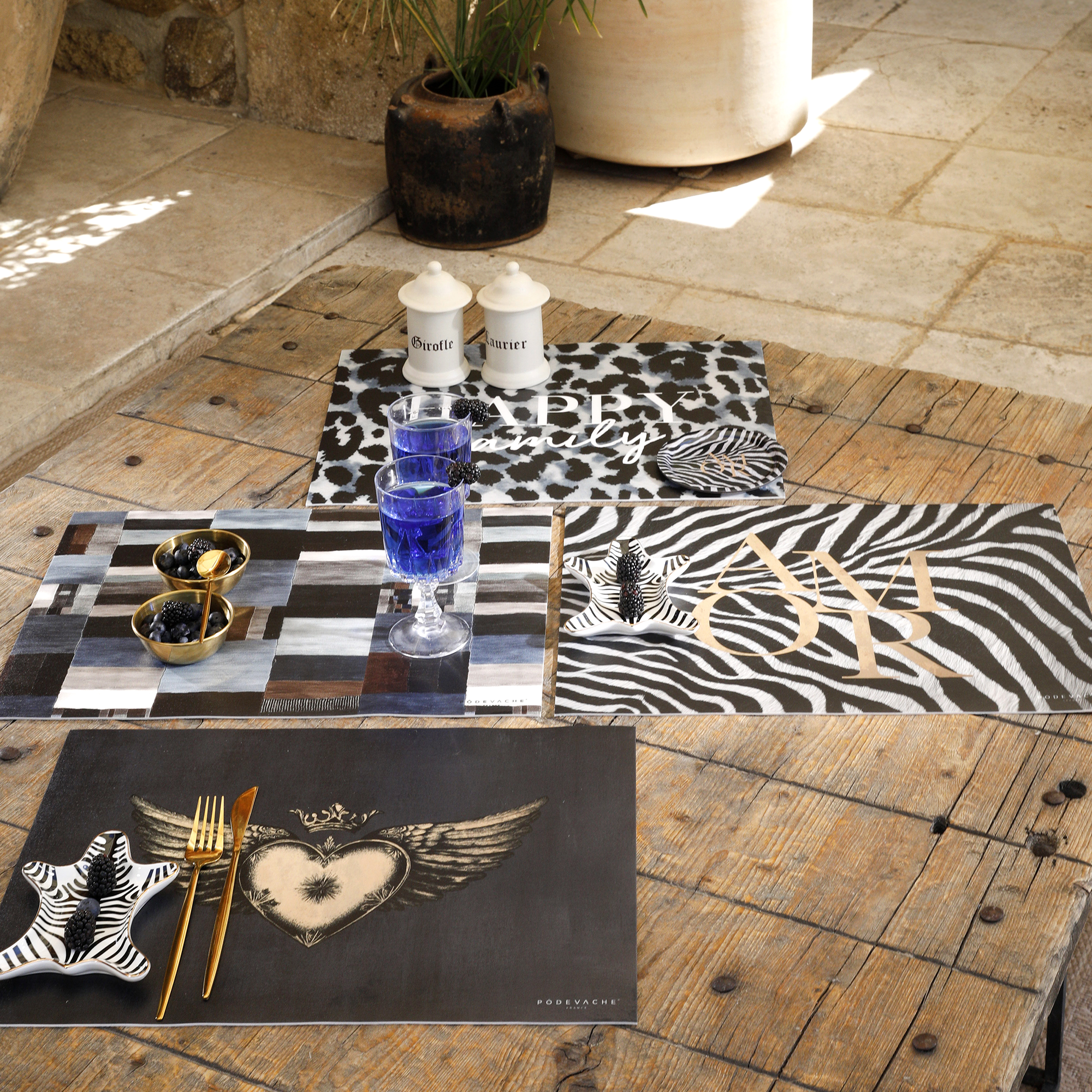Set De Table Vinyle Corazon de Santa Barbara
