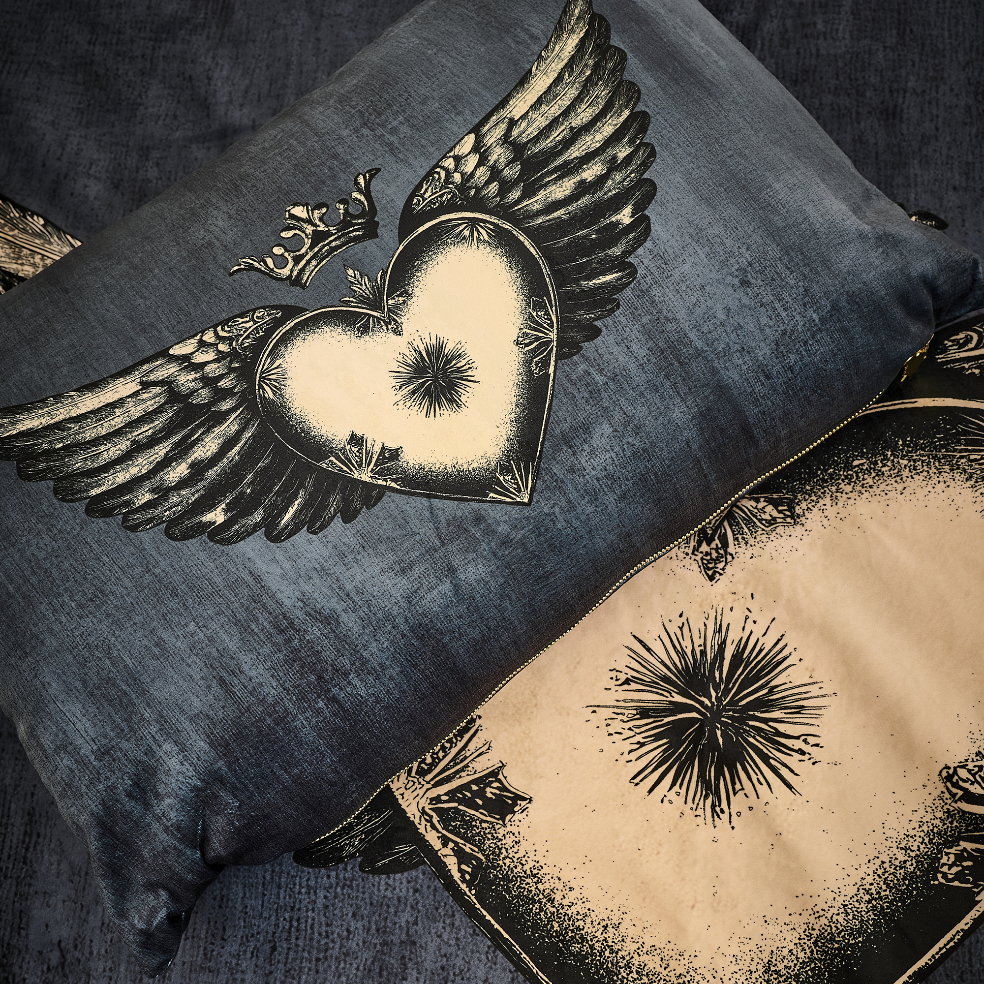 Coussin velours Corazon de Santa Barbara