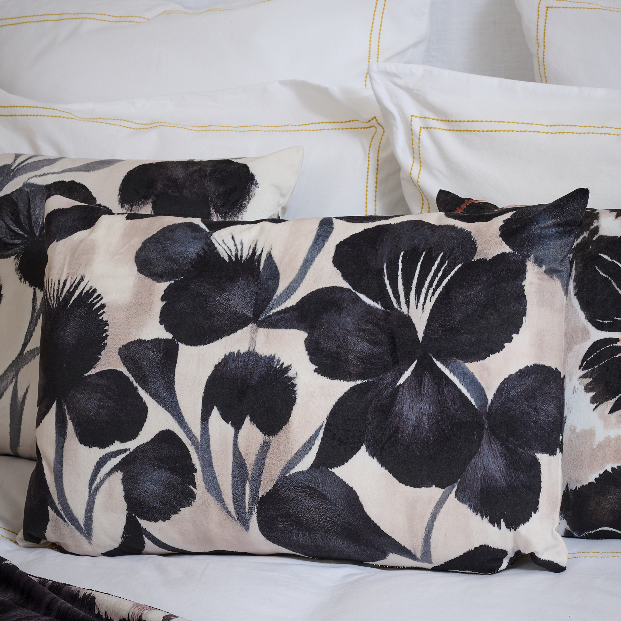 Coussin velours Garden Grove