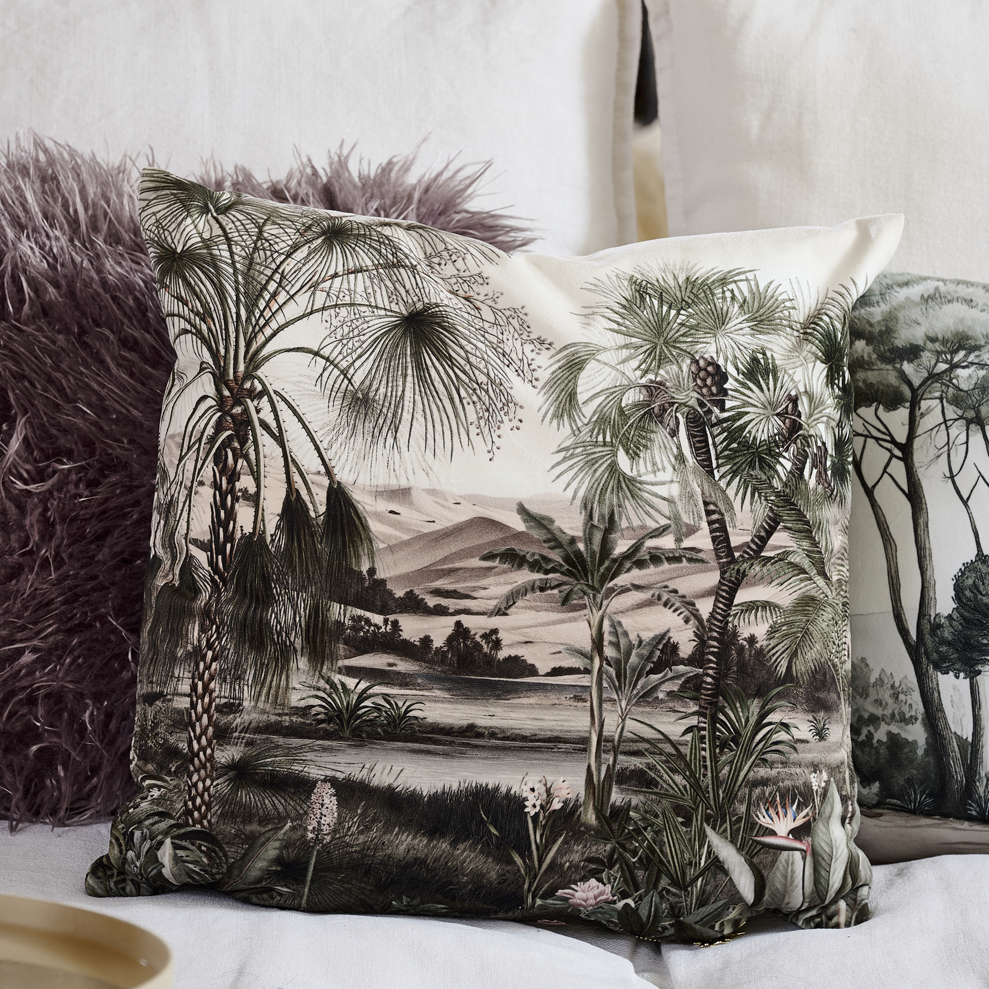 Coussin velours Bradford