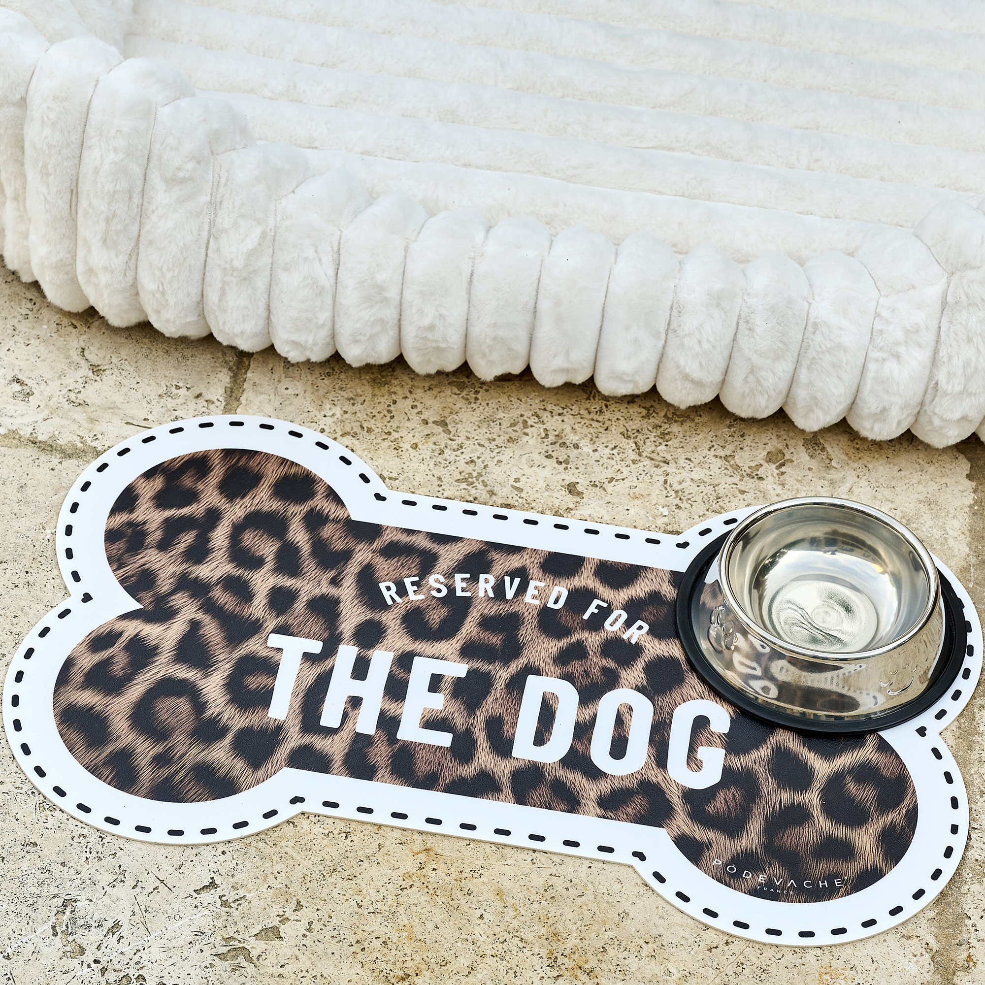 Tapis gamelle vinyle Leo Dog