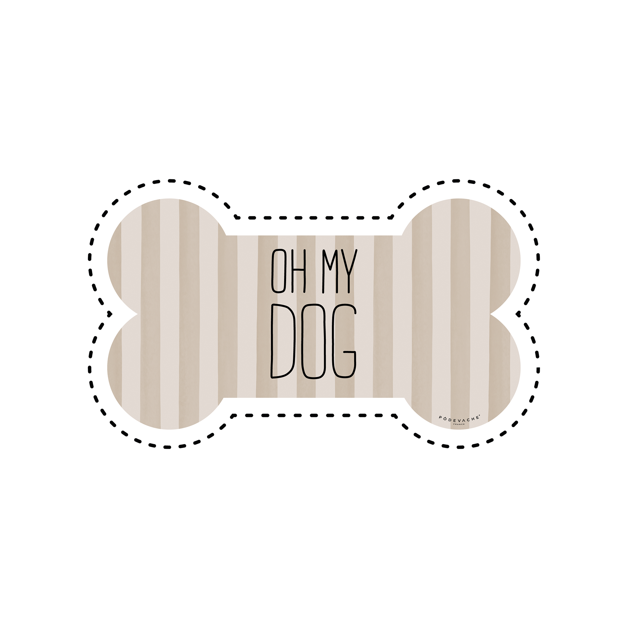 Tapis gamelle vinyle Oh My Dog
