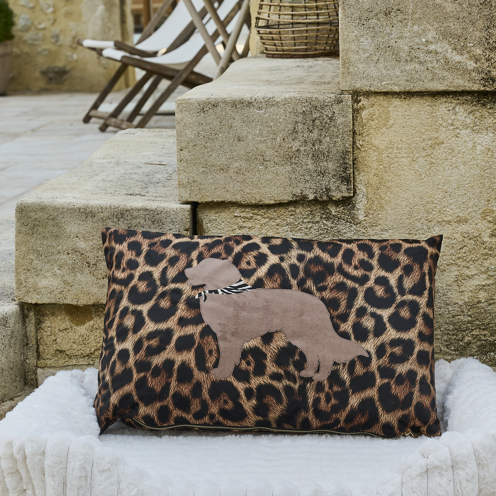 Coussin velours Leo Berger Australien