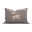 Coussin en velours rectangulaire — modèle Stripes Labrador