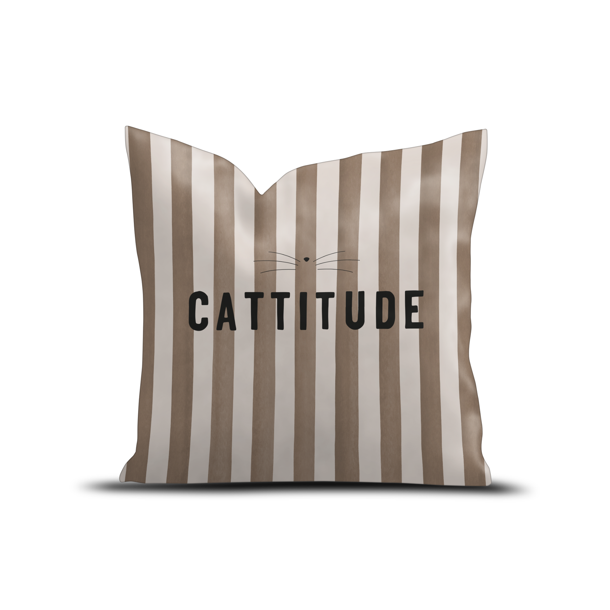 Coussin velours Cattitude