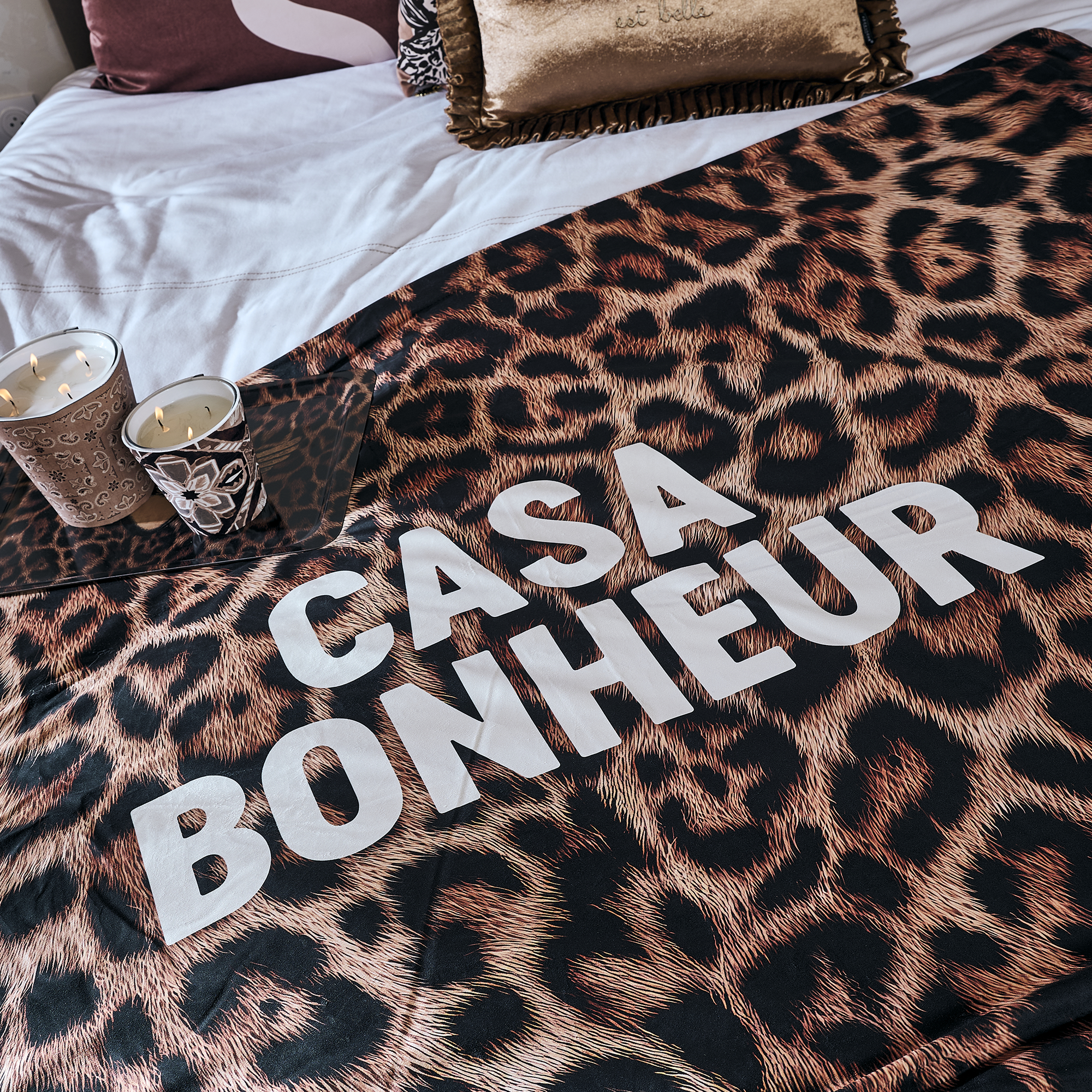 Plaid Velours Leo Casa Bonheur