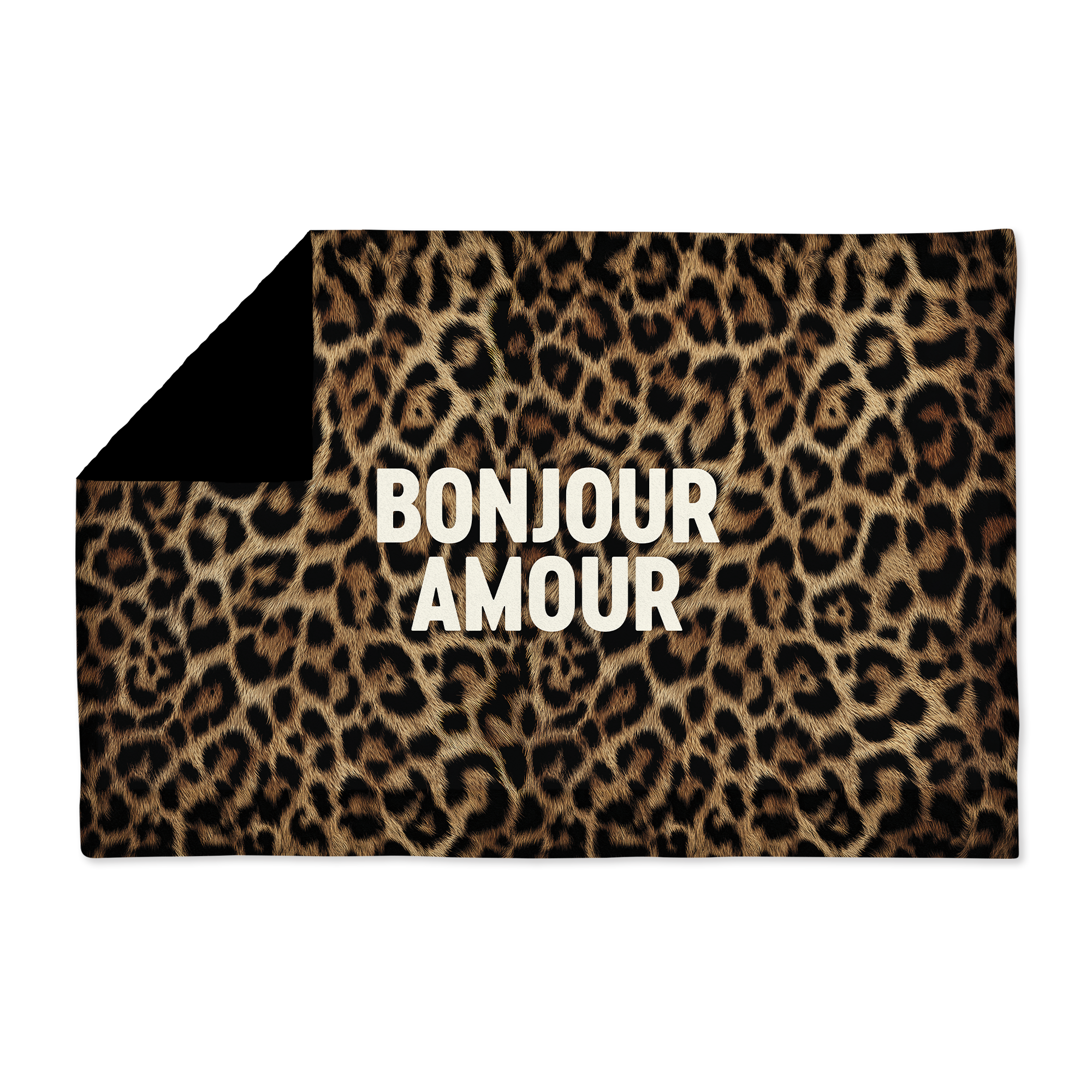 Plaid Velours Leo Bonjour Amour