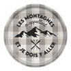 Plateau rond Je Dois y Aller