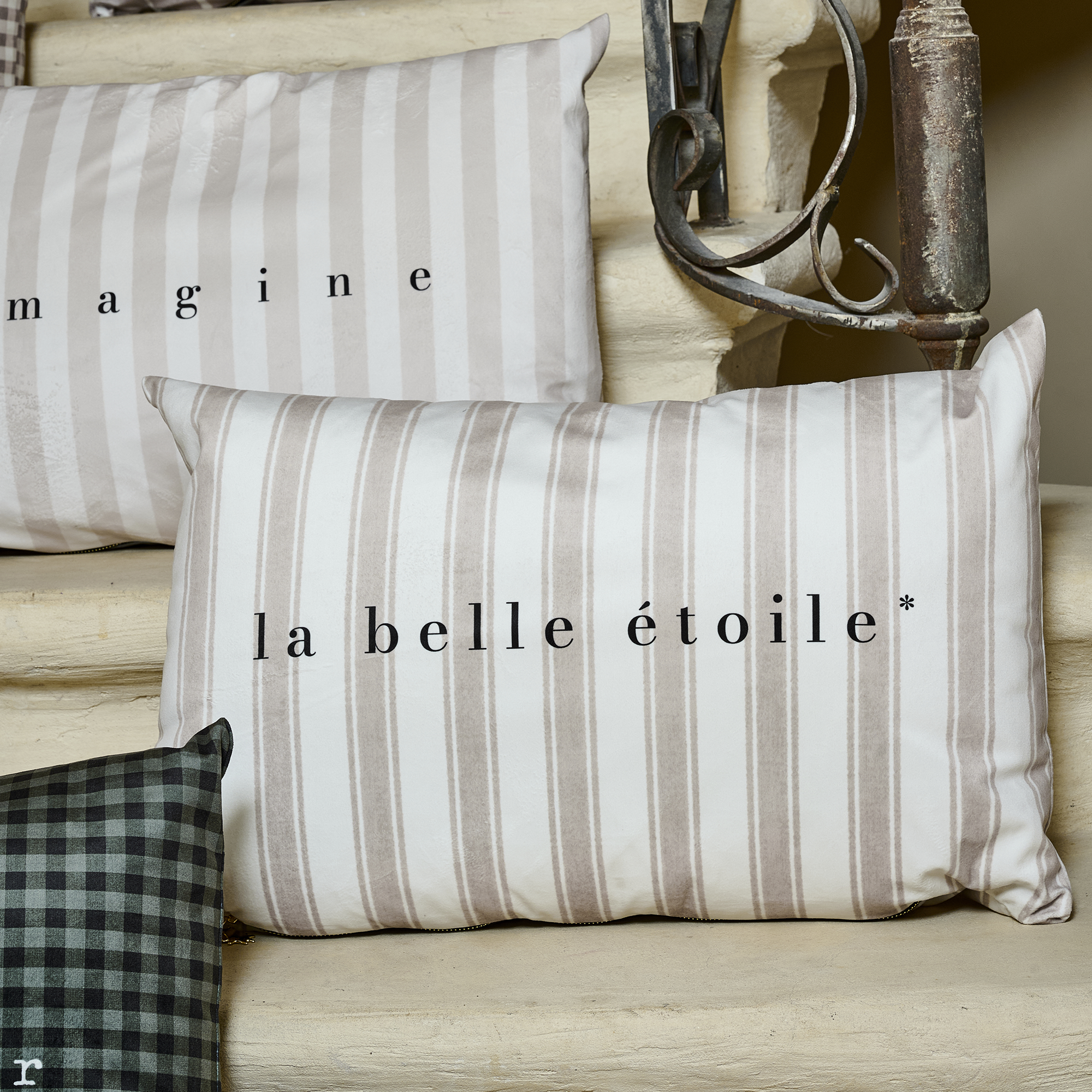 Coussin velours Belle Étoile