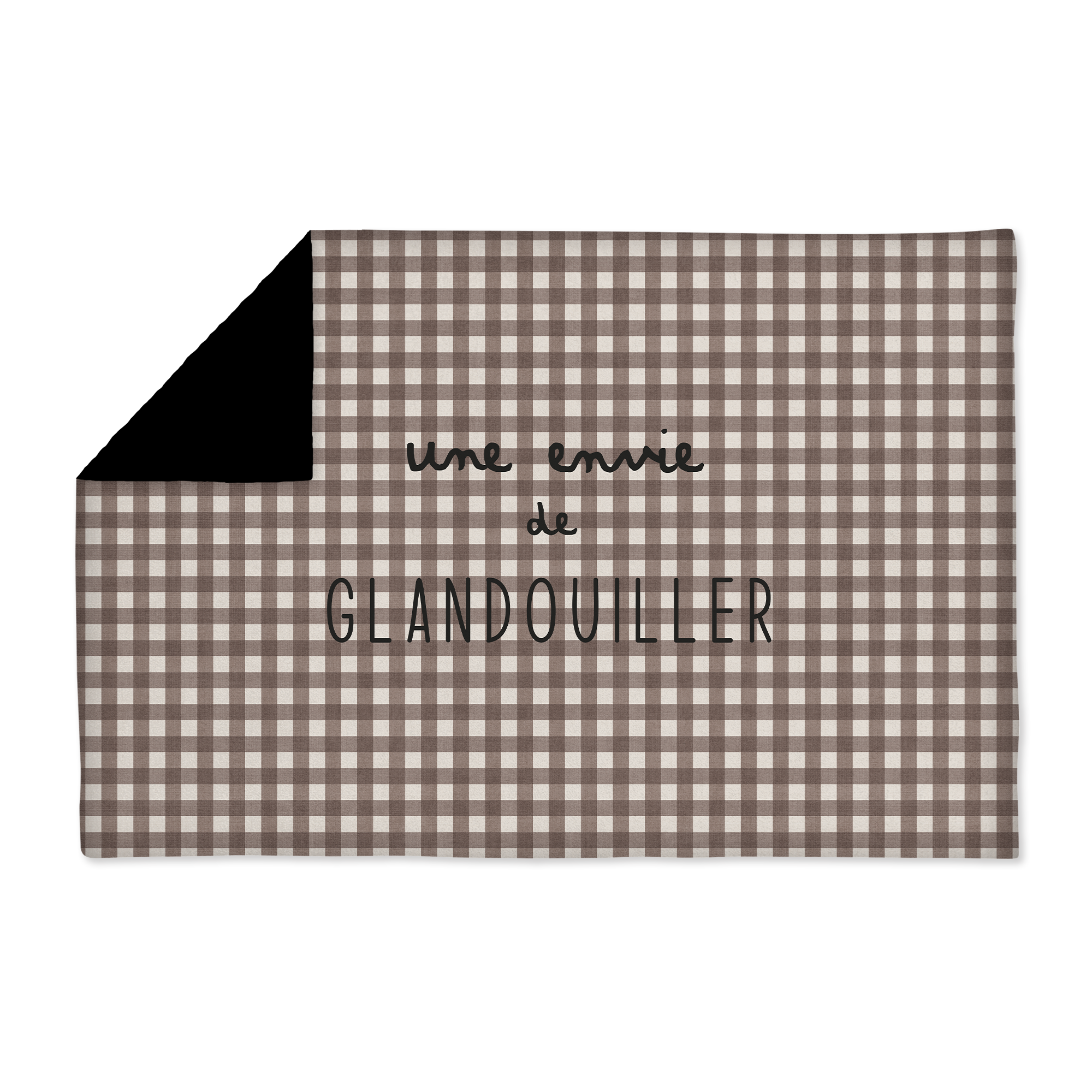 Plaid Velours Glandouiller