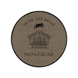 Set de table rond — modèle Belle Vie Montagne