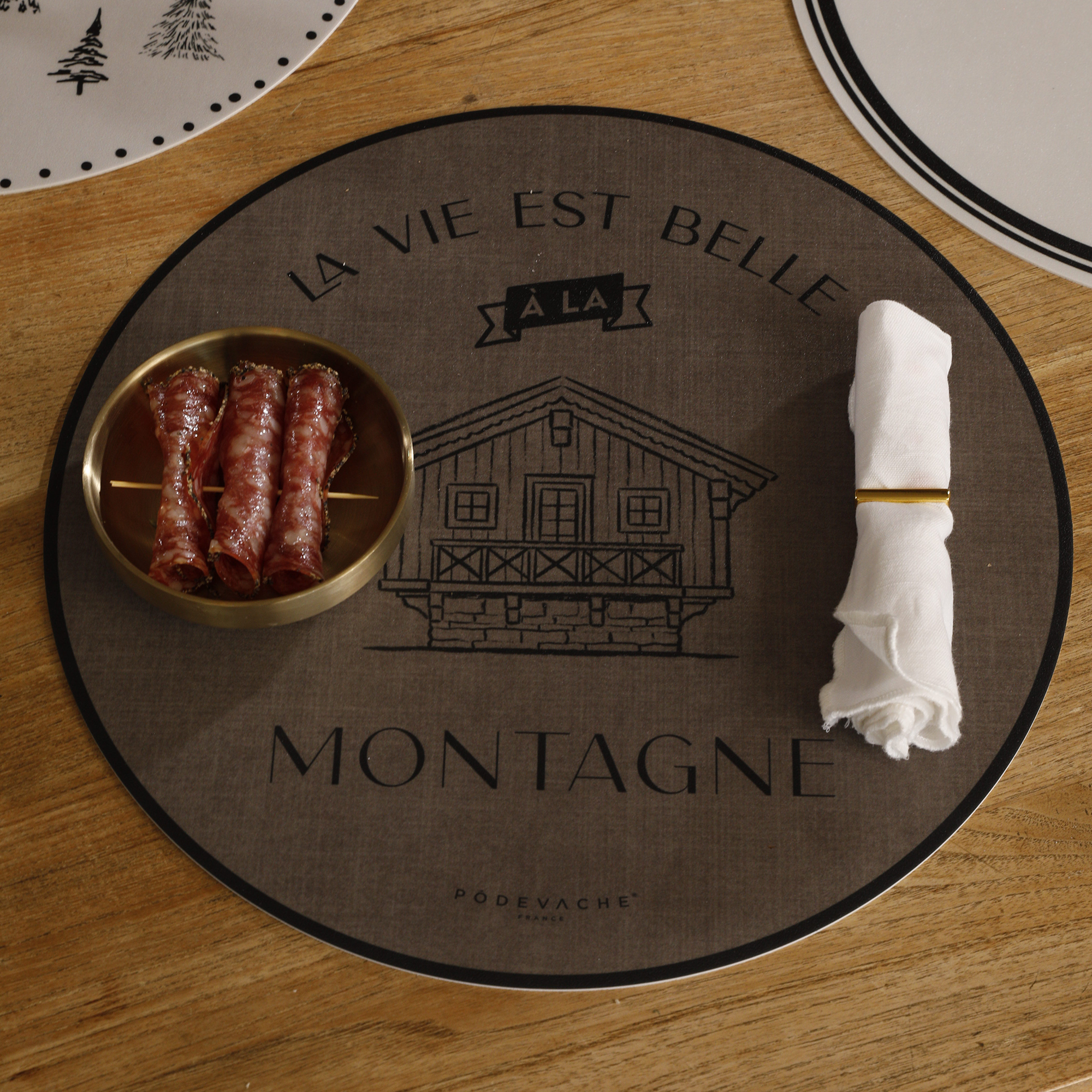 Set De Table Vinyle Belle Vie Montagne