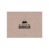 Set de table rectangulaire — modèle Sommet Bonheur