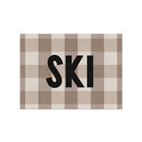 Set de table rectangulaire — modèle Ski Tartan