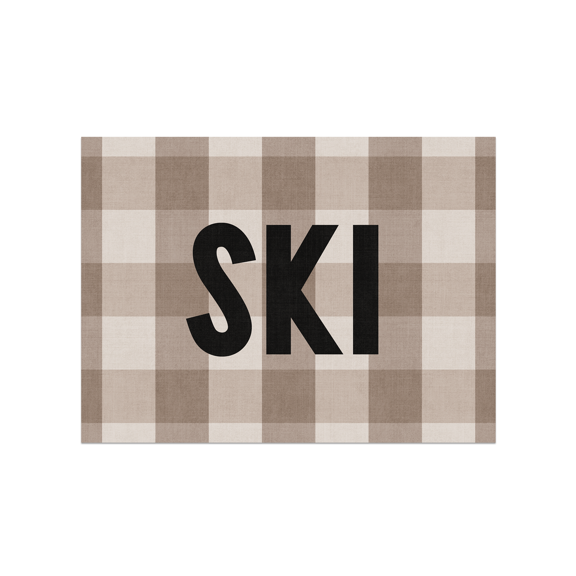 Ski panel vinyl placemat