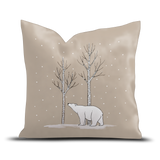 Coussin Velours Weisskugel