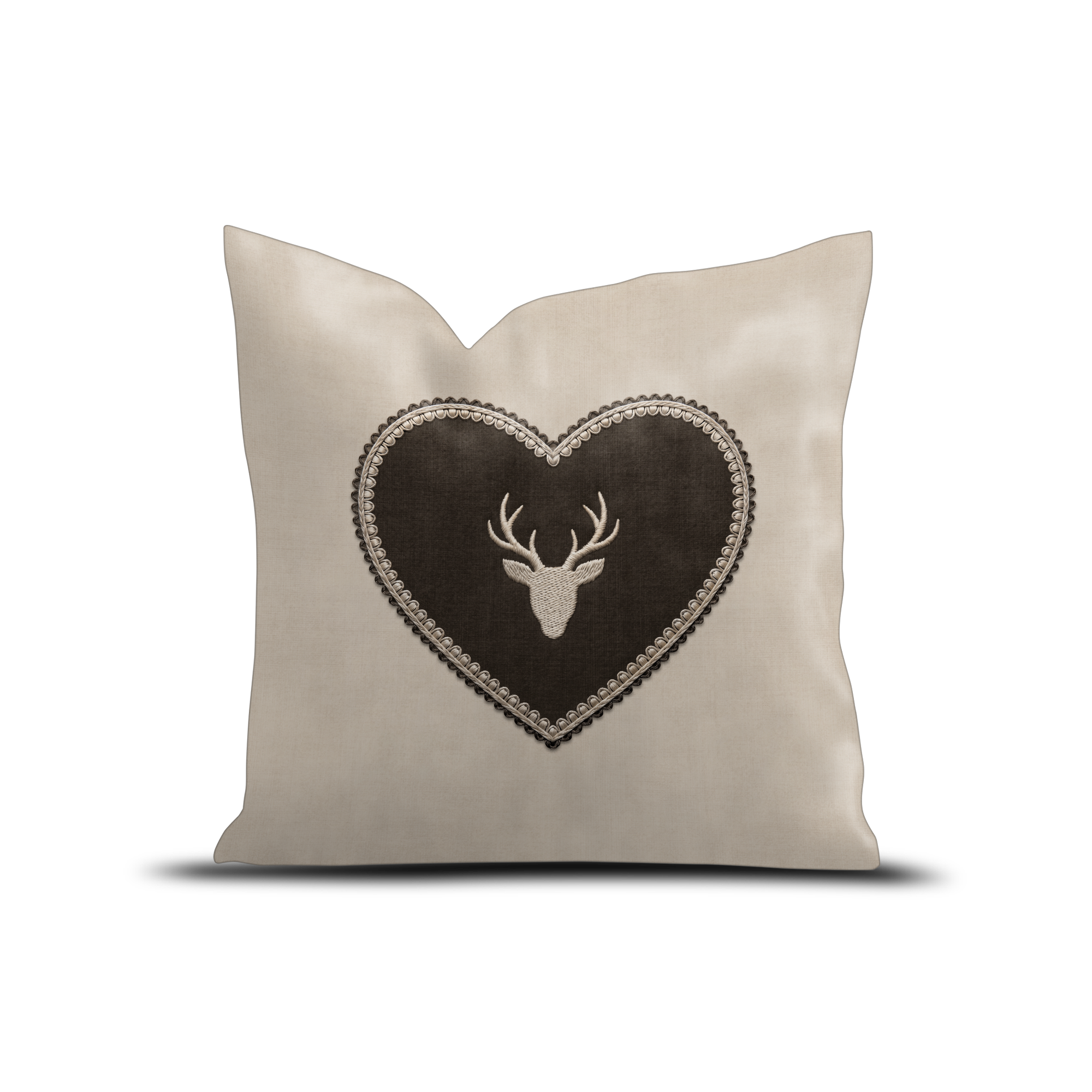 Coussin Velours Hinter Schwarze