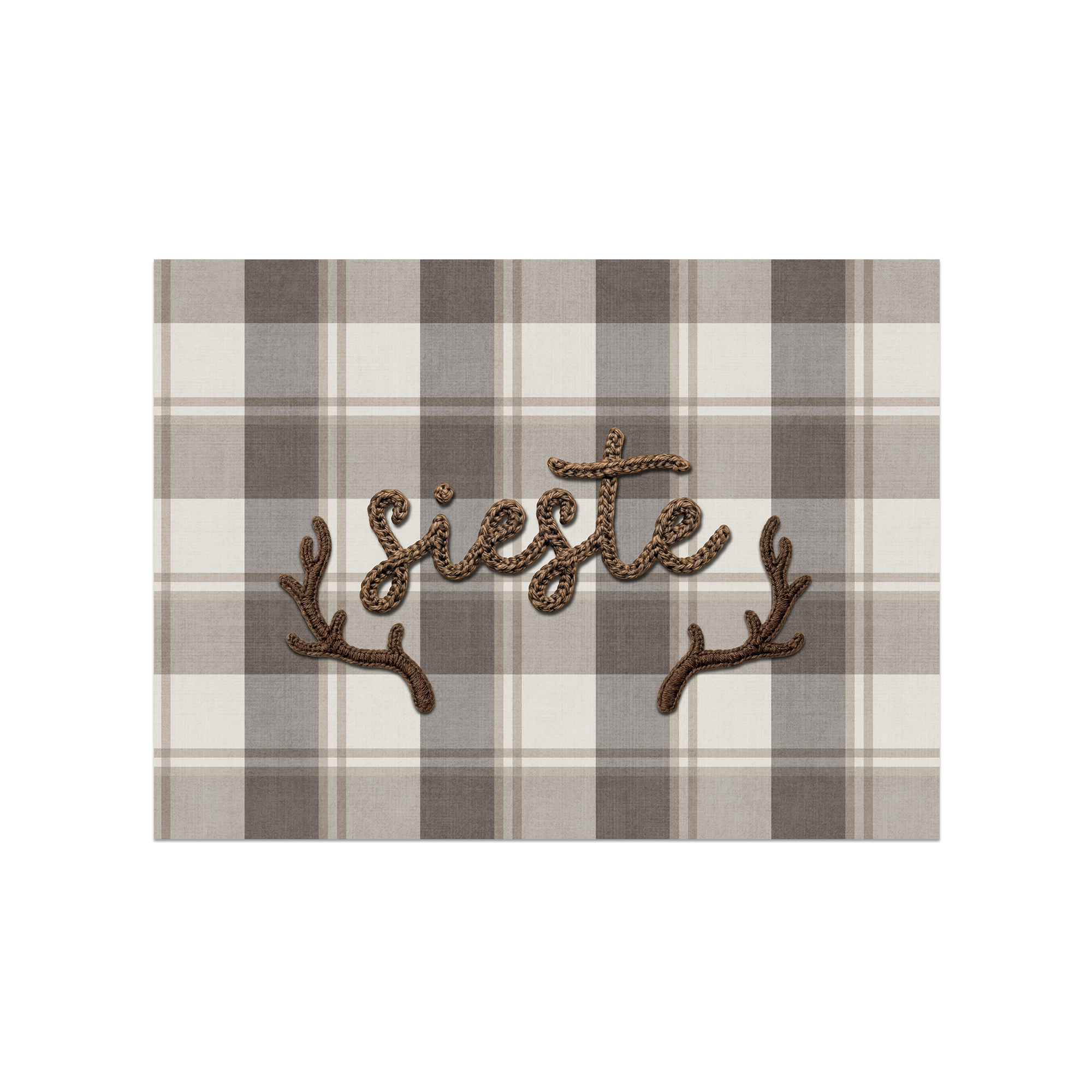 Ski panel vinyl placemat
