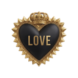 Set de table en vinyle — modèle Gold Heart Love